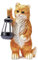 Solar Powered Garden Cat Ornament Lantern Outdoor Light Up LED Home Decorative Décor Figurine Accessories for Pathway Lawn Yard patio Grass Balcony