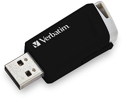 VERBATIM Chiavetta USB Store 'n' Click I USB 3.2 Gen 1 I 32GB I Memoria USB con meccanismo di chiusura I Pennetta USB-3 I Memoria esterna per Laptop Notebook ecc. I fino a 5 Gbit/s I nera