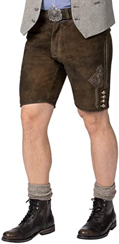 Stockerpoint Herren Corbi4 Trachtenlederhose, Bison gespeckt, 60