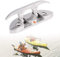Schlauchboot Klampe Edelstahl Griffe für Boote Bootsklampe 316 Edelstahl Cleat Dock Edelstahl Bootsklampe Klapplampe Boat Klapp Klampe Marine Boat Flip Up für Boot, Kajak, Marine(12 cm)