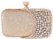 Umhängetasche Damen Clutch Damen Clutch Geldbörse Tasche Kristall Abend Clutch Taschen Gold Silber Schwarz Braut Hochzeit Geldbörse Mini Handtaschen Mit Metallgriff Mini (Maxlength <20Cm) Gold