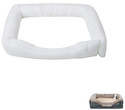 JOYELF Orthopädisches Memory-Foam-Hundebett, -Füllung, Nackenrolle, Füllkissen – Größe XL