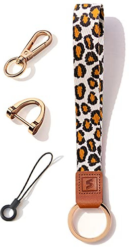 SENLLY Porte-clé Lanière de Poignet, Conception de Motifs Originale Cordon pour Clés