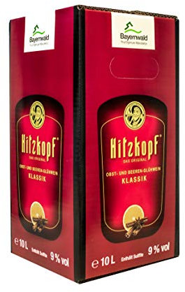 Bielmeier Hitzkopf Klassik roter Glühwein 9,0% vol 30x10l Bag-in-Box Bayerwald