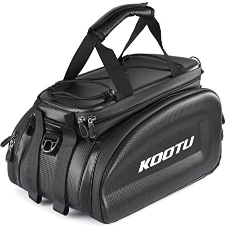 KOOTU Gepäckträgertasche für Fahrrad, Wasserdicht Fahrradtasche Multifunktionale Gepäckträgertasche Rucksack Seitentasche für Fahrrad Sitz Outdoor Fahrrad Korb Schulter Handtasche Umhängetasche