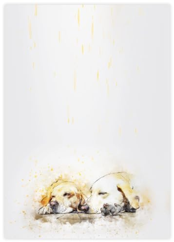 Briefpapier Labrador Retriever | DIN A4 | 80g/m² | Blatt | Motivpapier Hunde Nr. 120