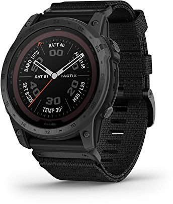 Garmin tactix 7, Pro Edition, Ruggedly Built Tactical GPS Watch with Solar Charging Capabilities and Nylon Band