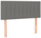 vidaXL Kopfteil, Bettkopfteil mit Holzbeinen, Höhenverstellbar Polsterkopfteil für Bett, Betthaupt Bettzubehör Schlafzimmer, Dunkelgrau 90x5x78/88cm Stoff