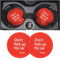 8sanlione 2 Pack Car Cup Holder Coasters, 2.75 Inch Non-Slip PVC Insert Cup Coaster, Anti-Scratch Auto Cup Mats for Women Men, Vehicle Interior Accessories Universal for Car, SUV, Truck (D Red/2PCS)
