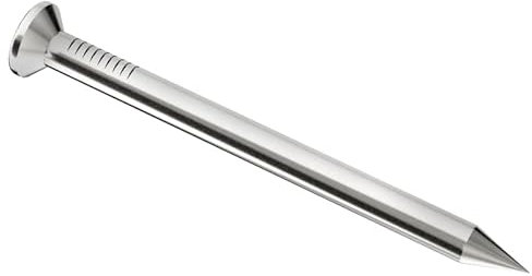 6mm x 200mm Multi Purpose Steel Zinc Nails Bright Finish Hardware Wire Common Brad and Picture Hanging Nails (Pack of 20)