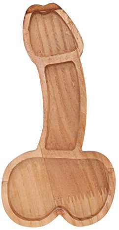 KOSDFOGE Tagliere Aperitivo, Piatto Cucina Cotto a Forma Tromba in Legno Composito Per Feste Inaugurazione della Casa, Feste Addio al Nubilato, Feste di Fidanzamento, Anniversario(Trumpet left)
