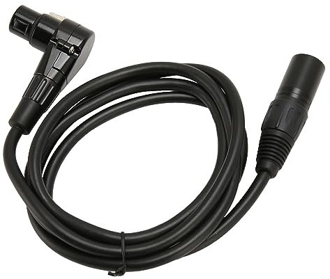 Mikrofonkabel XLR-Stecker auf 90-Grad-Buchse, Verlustfreies Signal, Stabile Verbindung für Mikrofone, Bühnenlichter, DMX-Lichter, Mischpulte – HiFi-Sound