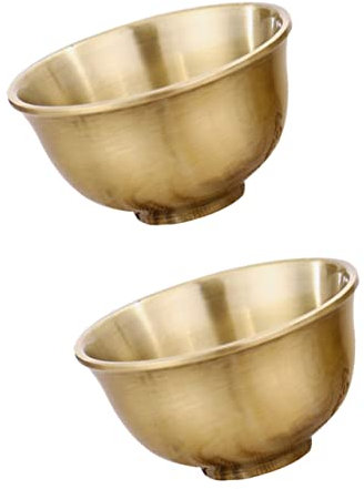 PRETYZOOM 2St bronzener Kelch kleiner Weinbecher Whisky-Gläser Trink Gläser Wassergläser Spirituosenbehälter im europäischen Stil Speicherhalter Palast heiliger Gral
