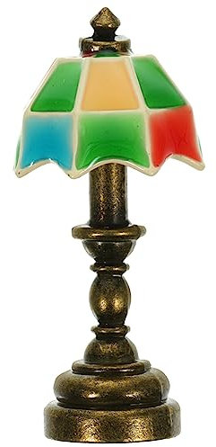Toyvian 2stücke Miniatur Tischlampe Retro Design Für Puppenhaus Maßstab Dekorative Lichtquelle Aus Sicherem Legierungsmaterial Für Miniatur-szenen Und Stilvolle Wohnräume