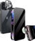 MIMGOAL Anti Spy Hülle für iPhone 15 Pro 360 Grad Magnetische Handyhülle mit Sichtschutz Blickschutz [Ganzkörper Schutzhülle mit kameraschutz] Gehärtetes Glas Privacy Anti-peep Case, Schwarz