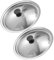 2pcs Versatile Stainless Steel Pot Lid Fry Pan Lid for Cooking Replacement Covers for Skillets and Cookware Kitchen Accessory for Efficient Cooking