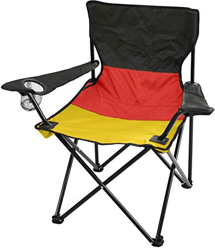 normani Campingstuhl Faltstuhl Klappstuhl Anglerstuhl Getränkehalter Stuhl Gartenstuhl für den Sommer Farbe Deutschland