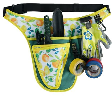KUNN Garten-Werkzeuggürtel für Damen, Hüfttasche, Schürze mit Taschen für Gartenarbeit, Floristen
