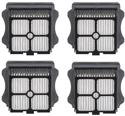 (4 Pezzi) Filtri HEPA di Ricambio Compatibili con Aspirapolvere Tineco iFloor 3/ Floor One S3/ Floor One S5/ Floor One S5 Pro 2, Senza Fili, a Secco e Umido, 4 Filtri