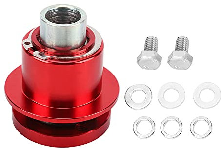 Steering Wheel Hub Adapter, Car Quick Release 360° Steering Wheel Hub Adapter Kit 310101 (Red)