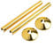 2 Pack Plastic Pipe Covers Sleeve For 15Mm Pipes Decorative Covers Pipe Fittings Accessories For Bathroom Kitchen Radiator Pipe Covers(Gold)