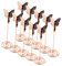 KITANDOVE 10 Stück Notizordner Sitzkartenhalter Draht Bildpicks Tischnummern Für Hochzeitstisch Fotohalter Hochzeitstischnummern Fotoständer Kartenständer Dekor Eisen Roségold