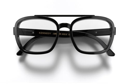 LONDON MOLE® Kennedy Lesebrille | Coole quadratische Aviator-Lesebrille | Herren Damen Unisex | Federscharnieren