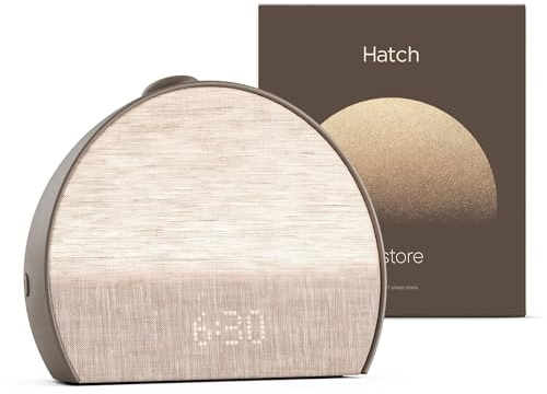 Hatch Restore 3 Sunrise Alarm Clock and Alarm Clock with Sound Machine & Smart Light – White Noise, Screen-Free Sleep Routine