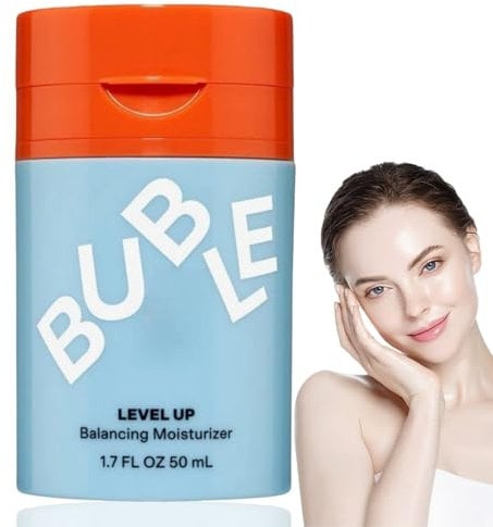 Bub~ble Skincare Slam Dunk Hydrating Face Moisturizing Cream,Face Cream for Normal to Dry Skin,Enriched with Vitamin E + Aloe Vera Juice,Face Moisturiser for Dry Skin,Dry Face Skin Moisturiser
