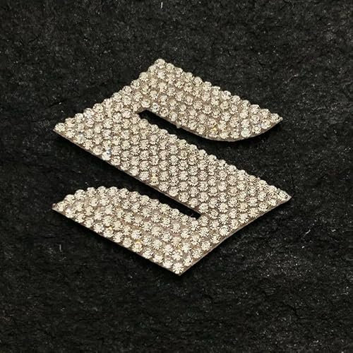 YdSoo Auto Emblem für Suzuki Samurai 1981-2003, Logo Emblem Badge Aufkleber Lenkrad Emblem Aufkleber Kristall Auto-Innenraum Lenkung Logo Dekor Trim Zubehör