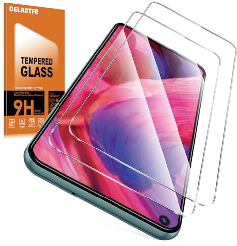 Oelrstfe Verre Trempé pour Oppo A54 5G/Oppo A74 5G 2 Pièces,Film de Vitre Protection écran Dureté 9H Anti Rayures Sans Bulless Ultra Transparent HD Haute Sensibilité Protecteur D'écran