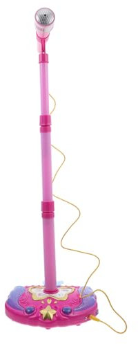 COSMEVIVI Micro conférencier Enfants Micro sur Pied pour Lecteur de Musique de Support de Haut-Parleur de Micro Jouets musicaux Jouer au Microphone Musical