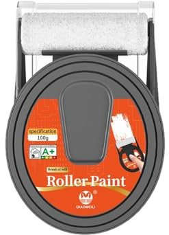 Ninnyi Fast Drying & Water Base Wall Repair Roller Paint White, Integrated Portable White Paint Tester