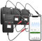 Lescars Batteriemonitor: 4er-Set Kfz-Batterie-Wächter mit BT, App, für Batt. mit 6-48 Volt - (Batteriewächter 12V Bluetooth, Batterietester Batterieprüfer, Überwachungssysteme)