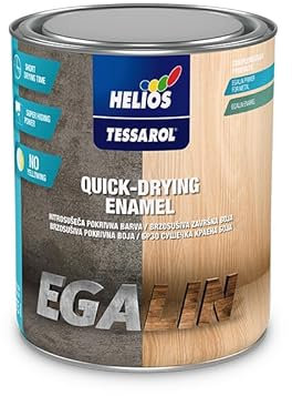 Vernice nero opaco per legno | Smalto nitro antiruggine rapida essiccazione per ferro | Uso interno ed esterno | 1 Kg - 750 ml | Grande resistenza | Adatto pennello, rullo o spray.