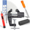 YIMISIMON Golf Club Grip Vise Clamp Kit for Regripping Golf Clubs - Inlcudes Retractable Hook Blade, 15 Tapes Strips (2x 10), Grip Tape Remover, Bench Vise & Rubber Clamp (Solvent Not Included)