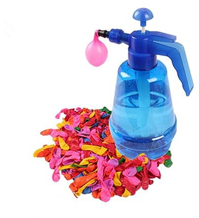 Vaguelly 500stücke Wasserballonpumpe Mit Bunten Ballons Für Kindergeburtstage Und Outdoor-spaß Schnelles Befüllen Von Wasserballons Für Poolspiele Und Sommeraktivitäten