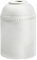 Portalámparas E-27 liso blanco 4A - ideal para instalaciones de iluminación en hogar y oficinas, compatible con bombillas estándar.