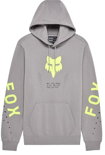 HOODIE FOX SHIELD FLEECE PO STEEL GREY S