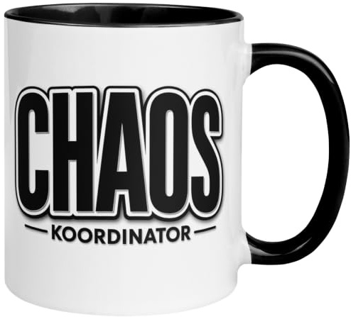 Tasse Chaos Koordinator | Bester Chef Papa Opa Vater Geschenk Becher