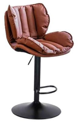 DZYHFCO Taburete alto giratorio de acero inoxidable para isla de cocina (rojo)