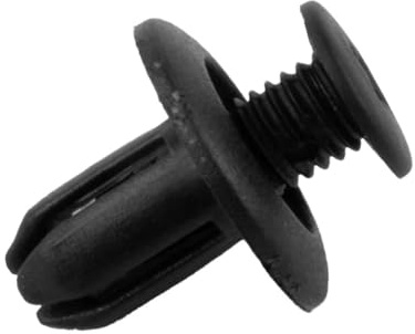 50 Stück Durchmesser 7 mm schwarzer Kunststoff Auto Fasteners Nieten Clips Fahrzeug Auto Stoßstange Türverkleidung for Kotflügel Liner Clips Halter