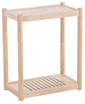 Fester PC-Halter für PC Tower aus Holz für CPU für mehrere Ebenen Wagen für mobilen Desktop-Drucker mit unsichtbaren Schwenkrädern für Büro und Zuhause Feste PC-Halterung (klein)