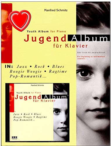 Jugend-Album - eine Sammlung attraktiver Spielstücke für Klavier in aktuell populären Musikstilen - Notenbuch mit CD und herzförmiger Notenklammer - AMA Verlag - 610234-9783932587412