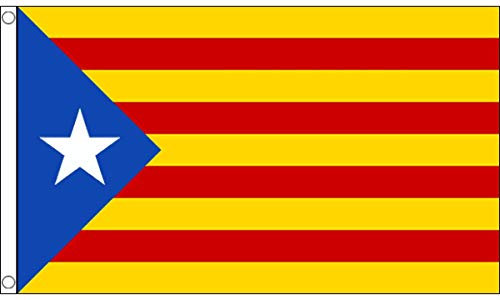 The Flag Wholesaler Bandera catalana de la Independencia pequeña – 3 pies x 2 pies
