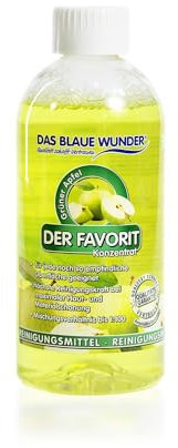 Das blaue Wunder - Der Favorit Allzweckreiniger (500 ml, Apfel) Universalreiniger für Haushalt Küche Bad Auto, Konzentrat inkl. Sprühflasche