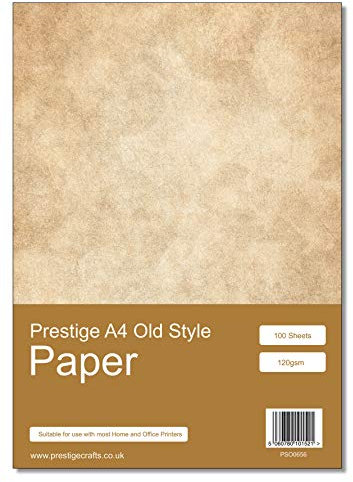 Prestige Vintage Looking Old Style Paper - A4 Size - 120gsm - 100 Sheets