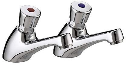 Timed Flow Basin Taps - Chrome by Bristan