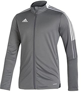 adidas Tiro 21 Track Top Tracksuit Jacket Mens, Team Grey Four, XL