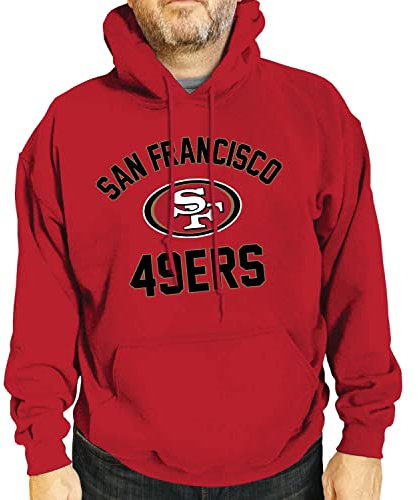Team Fan Apparel NFL Gameday Hoodie Pullover Sweatshirt für Damen und Herren, Rot/Ausflug, einfarbig (Getaway Solids), XX-Large